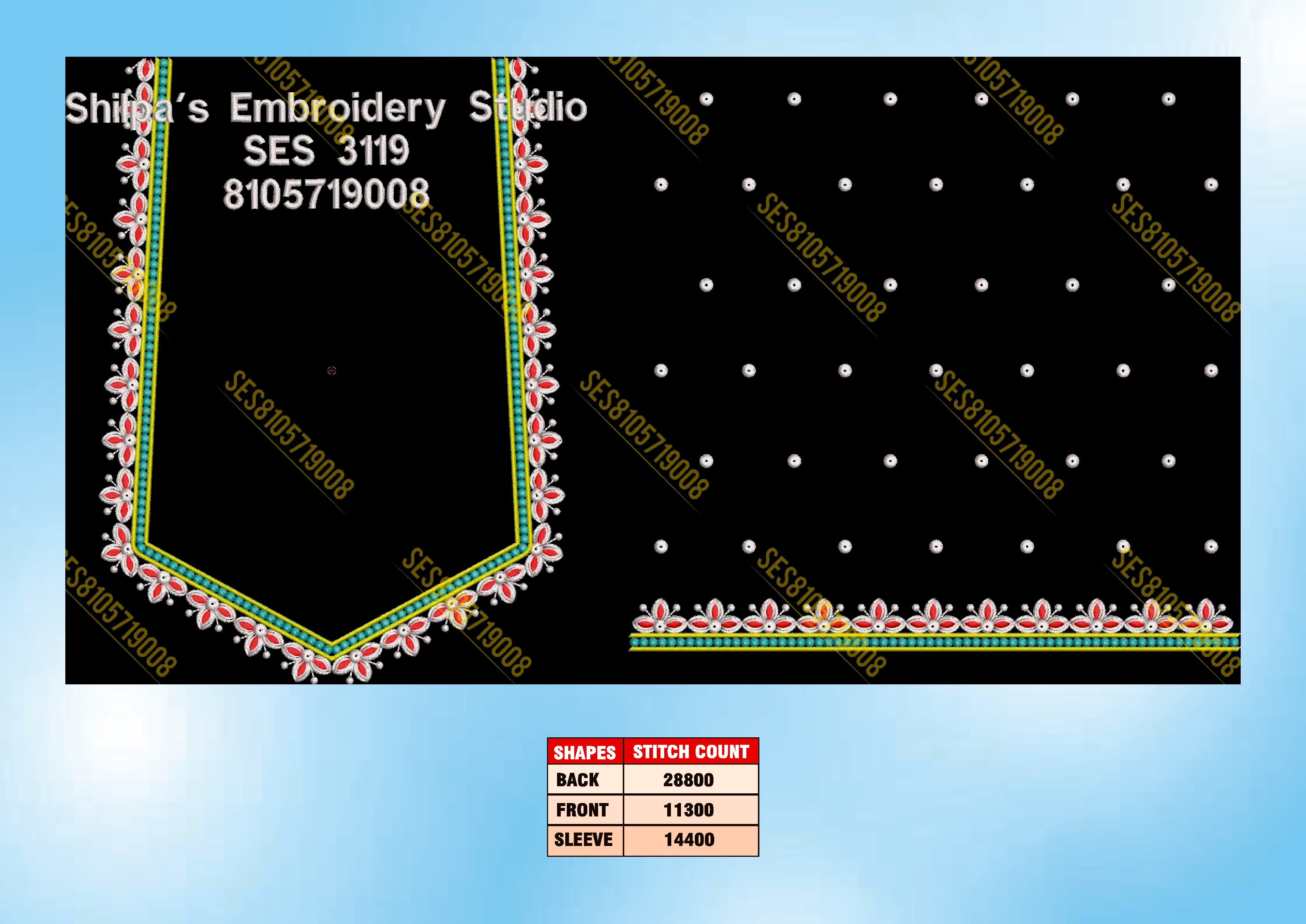 Embroidery Designs 3101-3200 Series