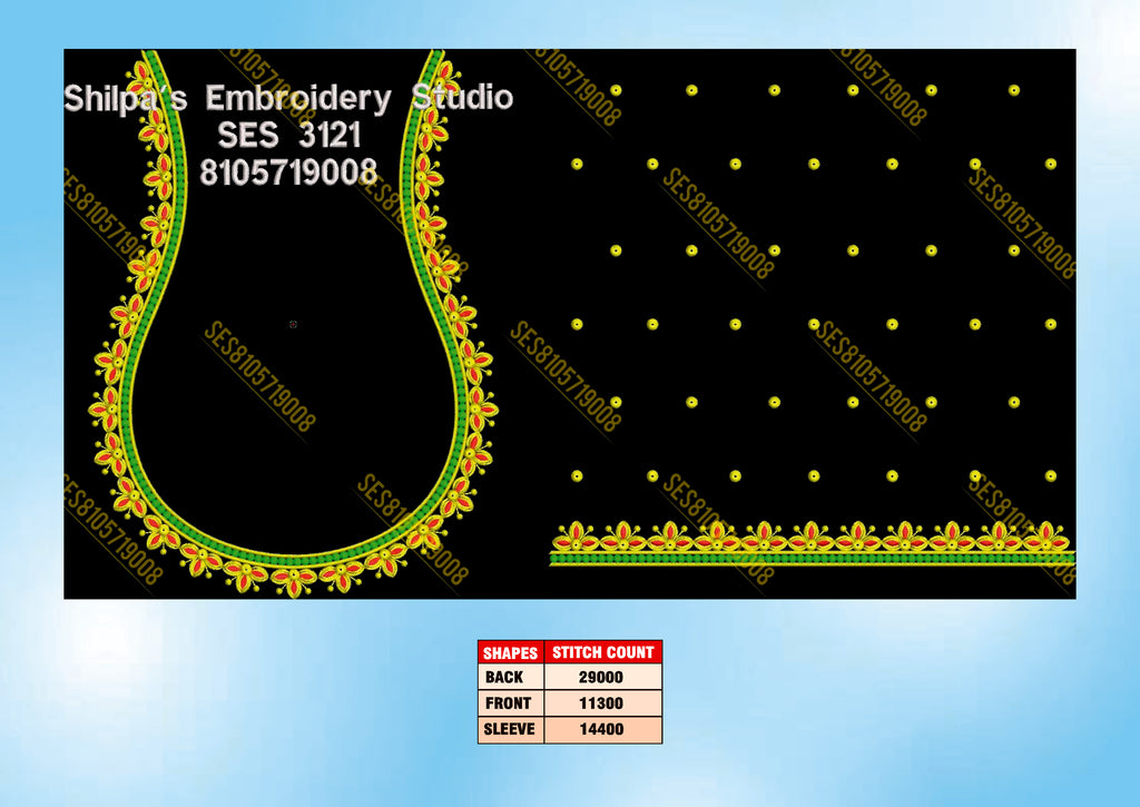 Embroidery Designs 3101-3200 Series