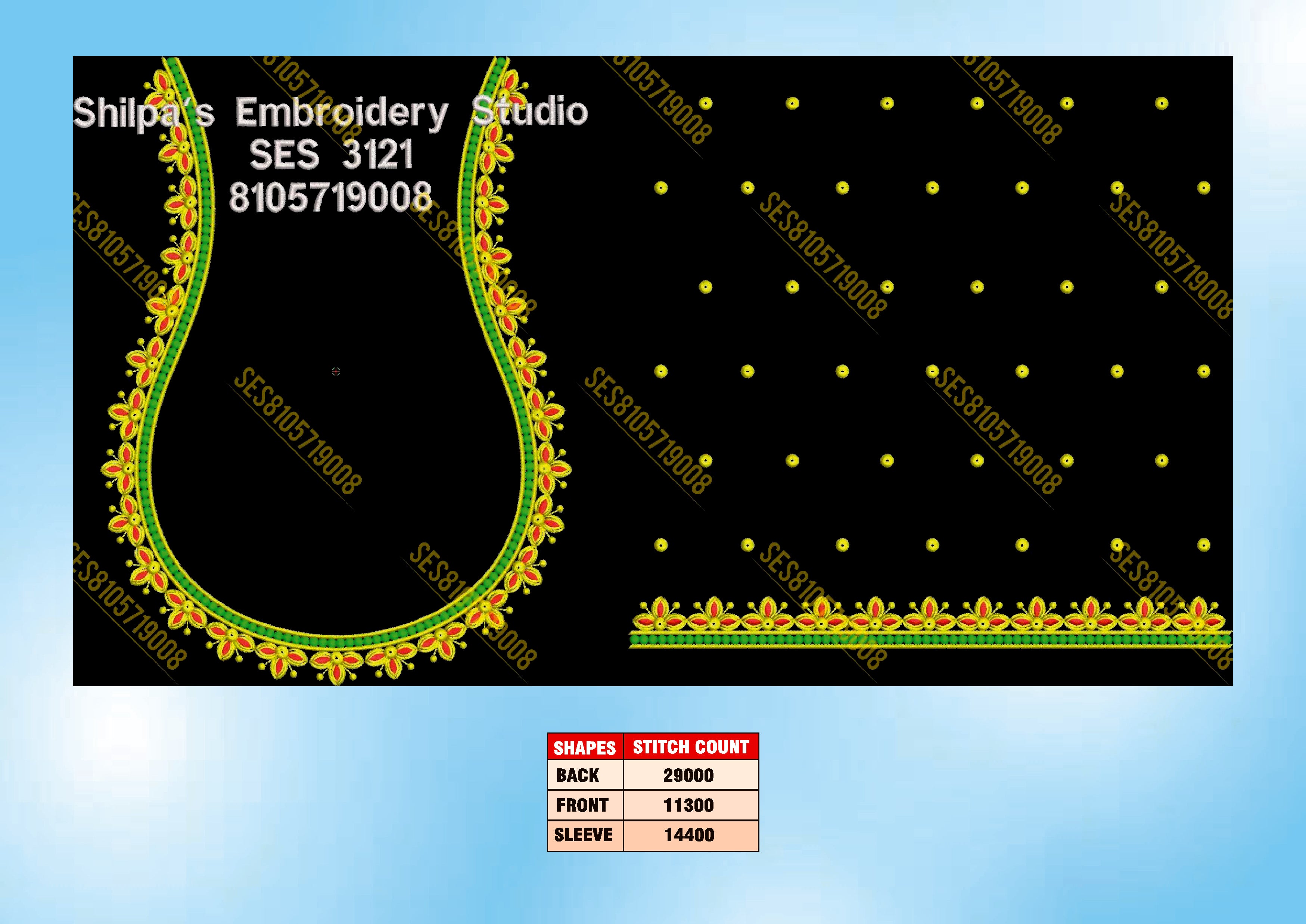 Embroidery Designs 3101-3200 Series