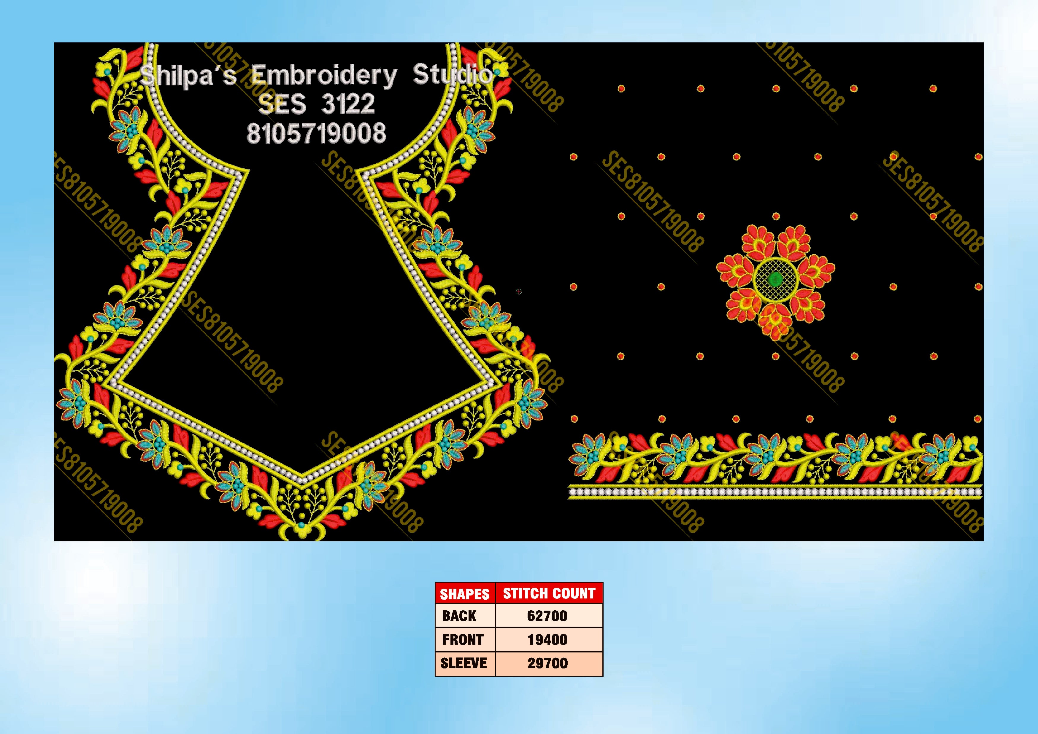 Embroidery Designs 3101-3200 Series