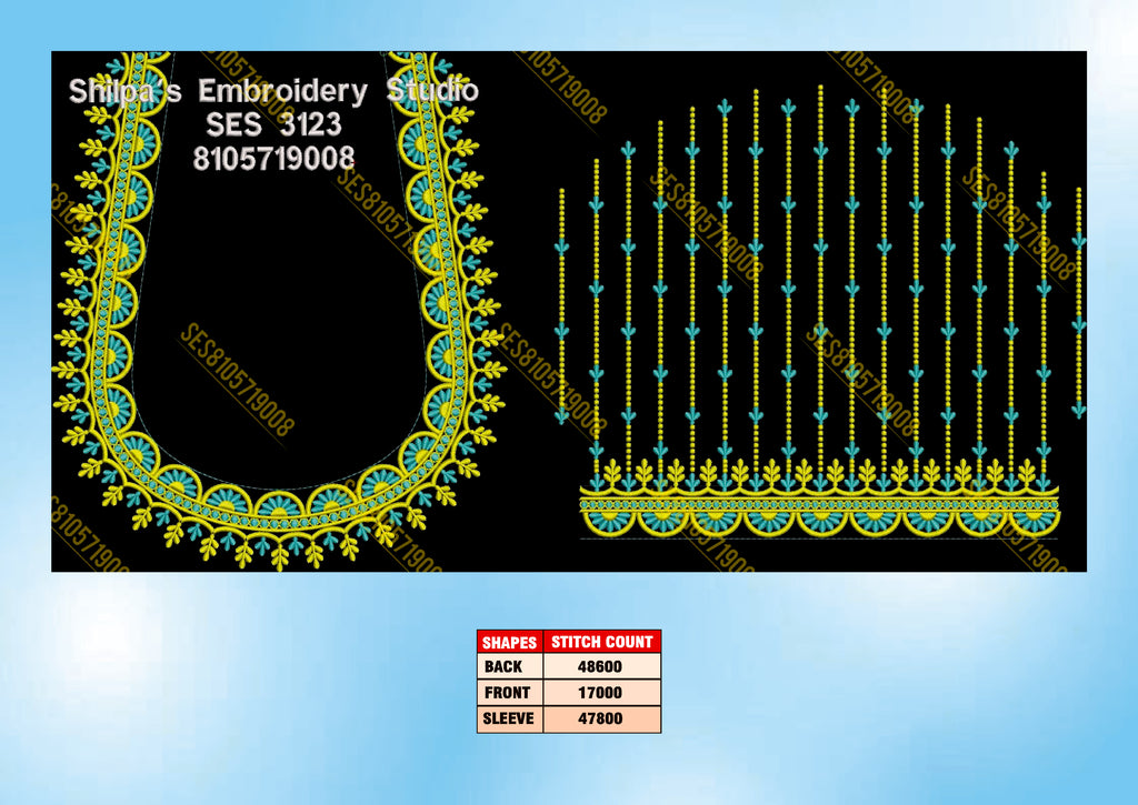 Embroidery Designs 3101-3200 Series