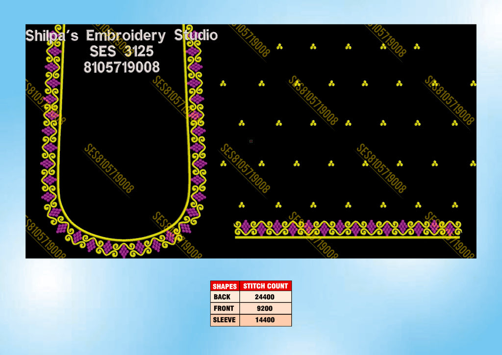 Embroidery Designs 3101-3200 Series