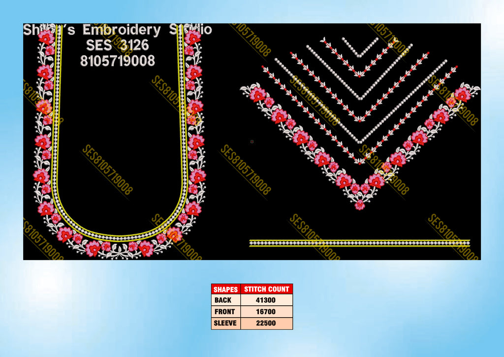 Embroidery Designs 3101-3200 Series
