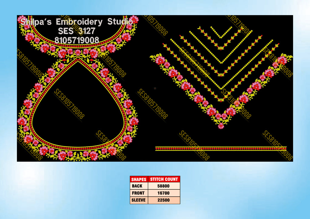 Embroidery Designs 3101-3200 Series