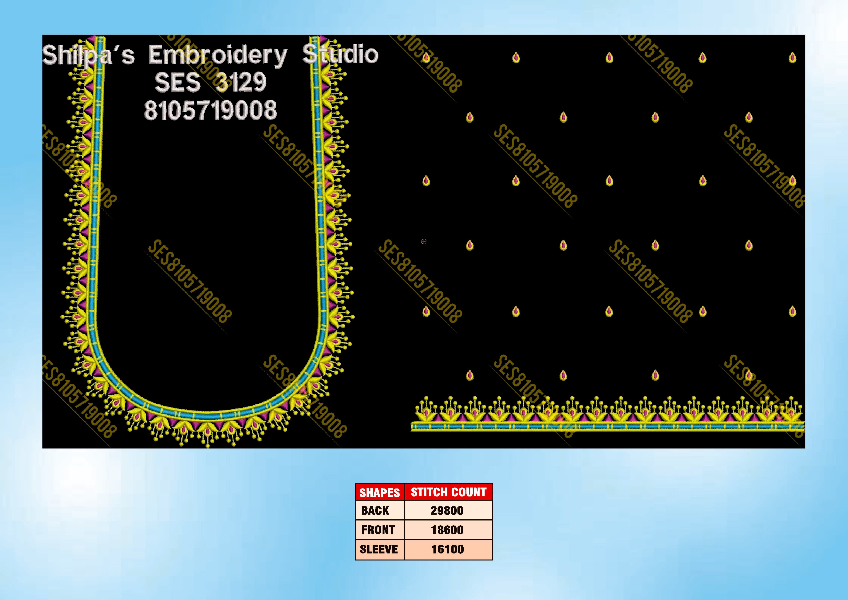 Embroidery Designs 3101-3200 Series