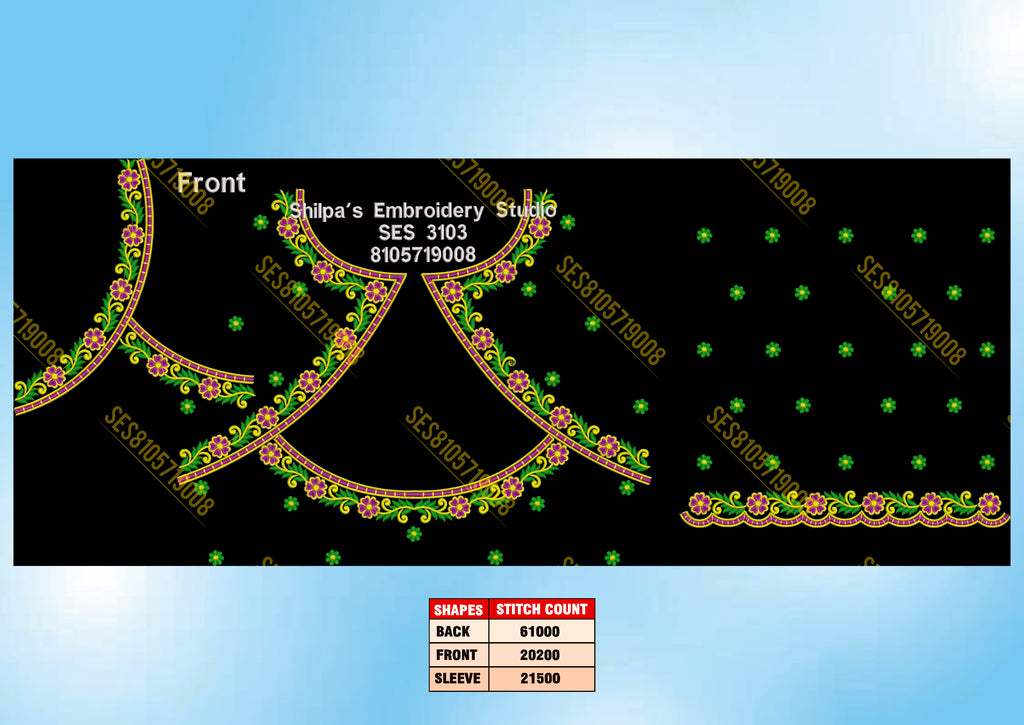 Embroidery Designs 3101-3200 Series