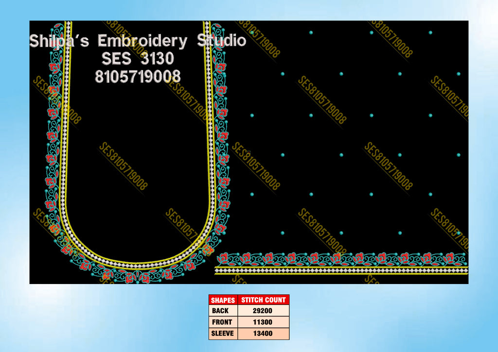 Embroidery Designs 3101-3200 Series