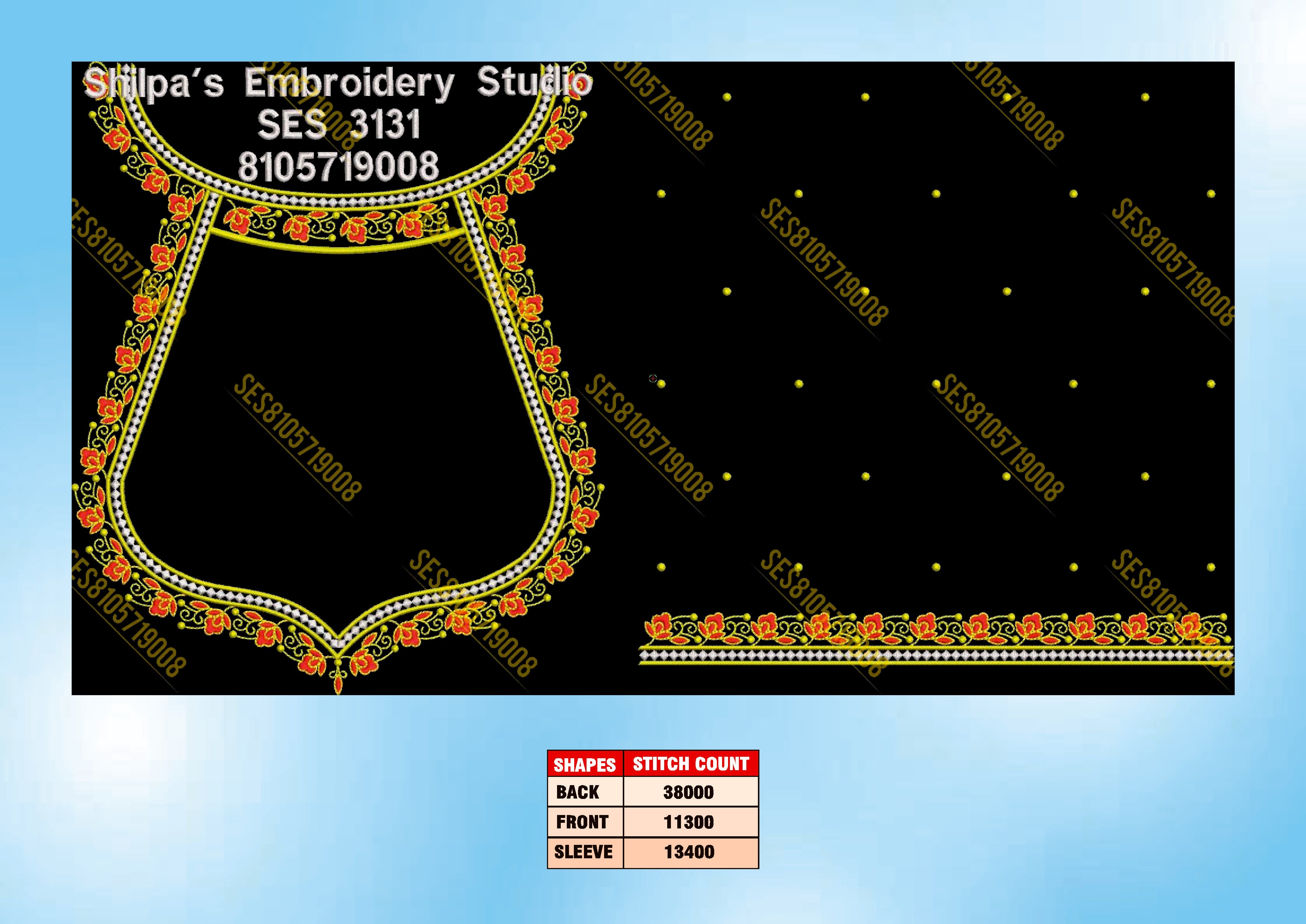 Embroidery Designs 3101-3200 Series