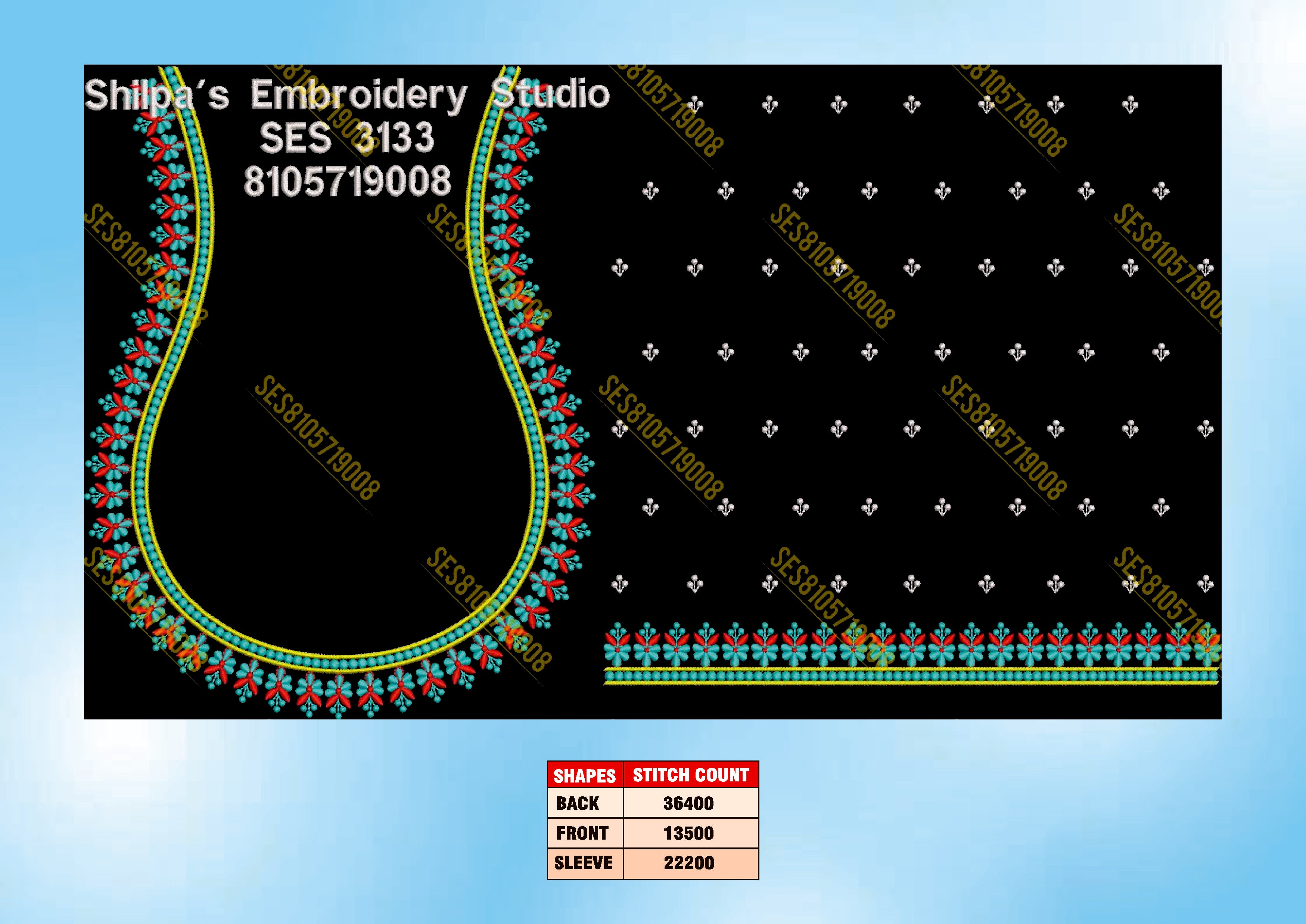 Embroidery Designs 3101-3200 Series