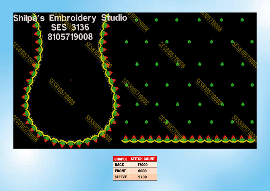 Embroidery Designs 3101-3200 Series