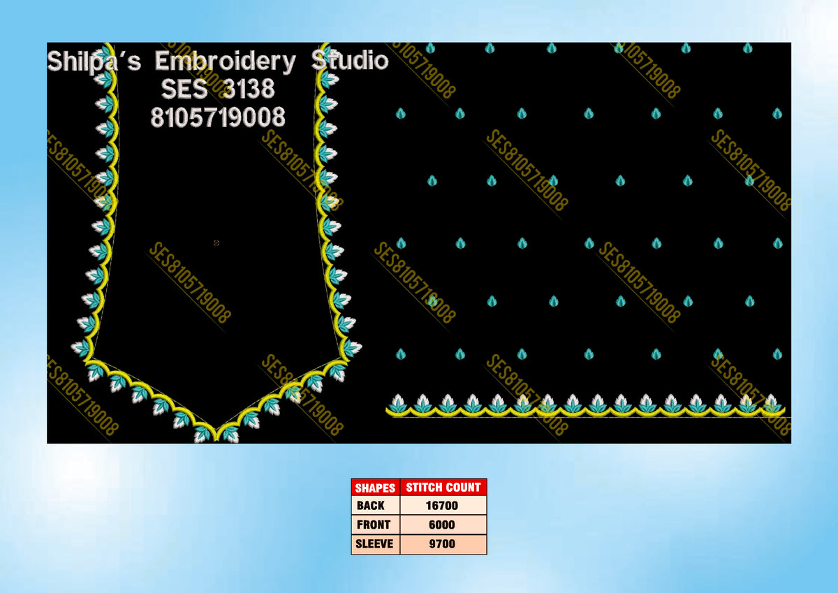 Embroidery Designs 3101-3200 Series