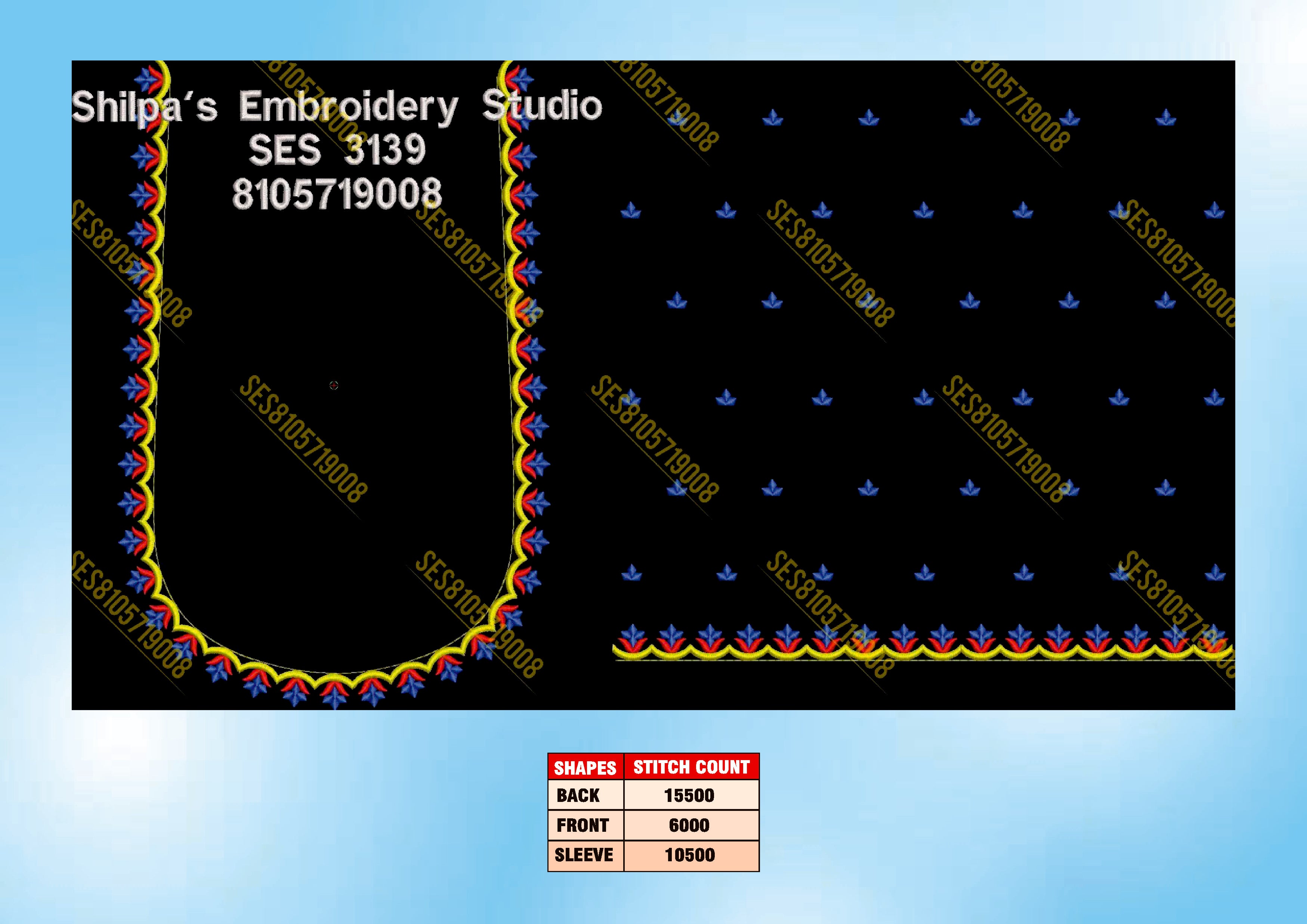 Embroidery Designs 3101-3200 Series