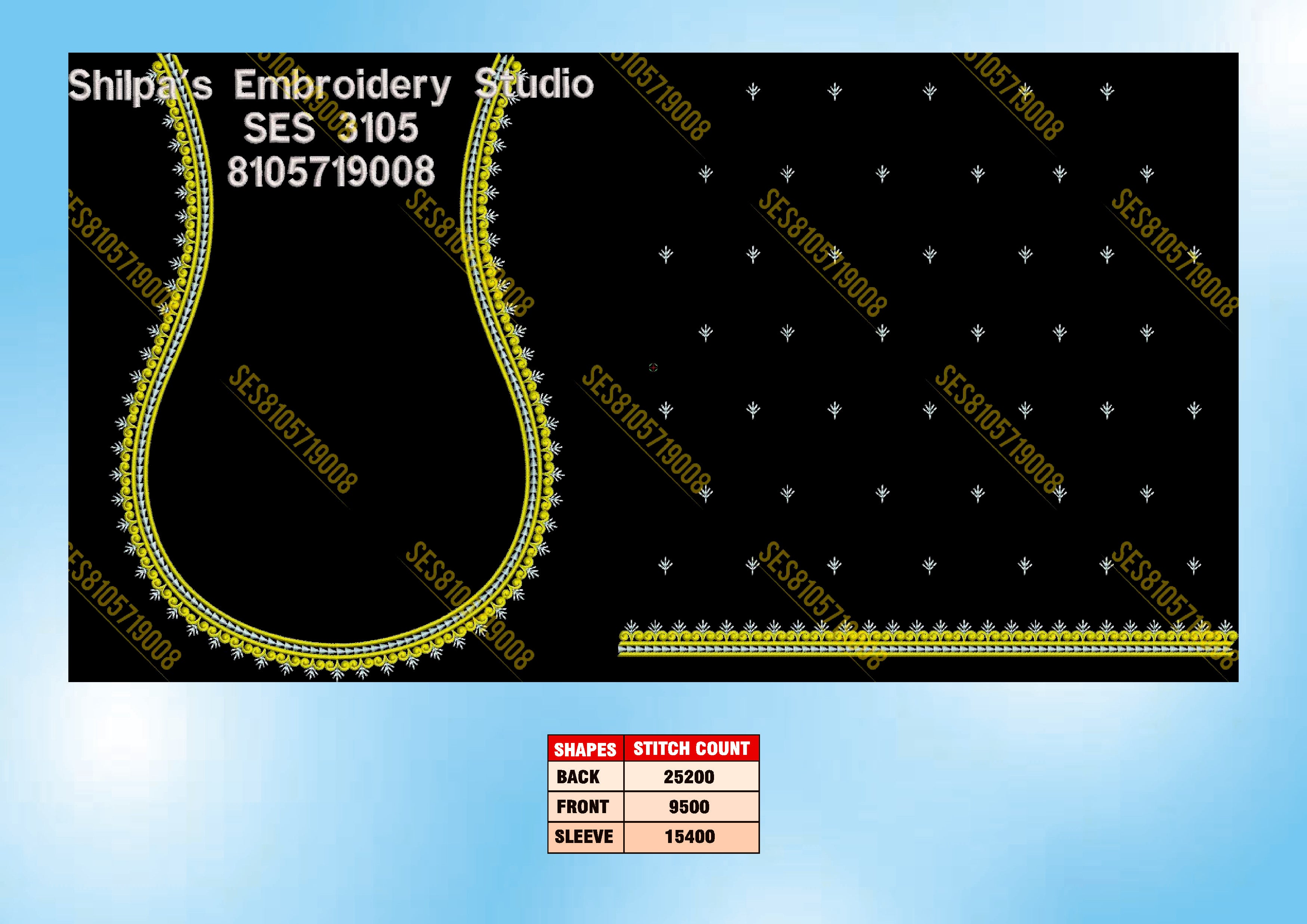 Embroidery Designs 3101-3200 Series
