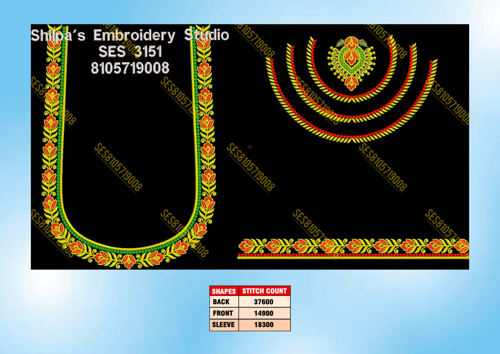 Embroidery Designs 3101-3200 Series