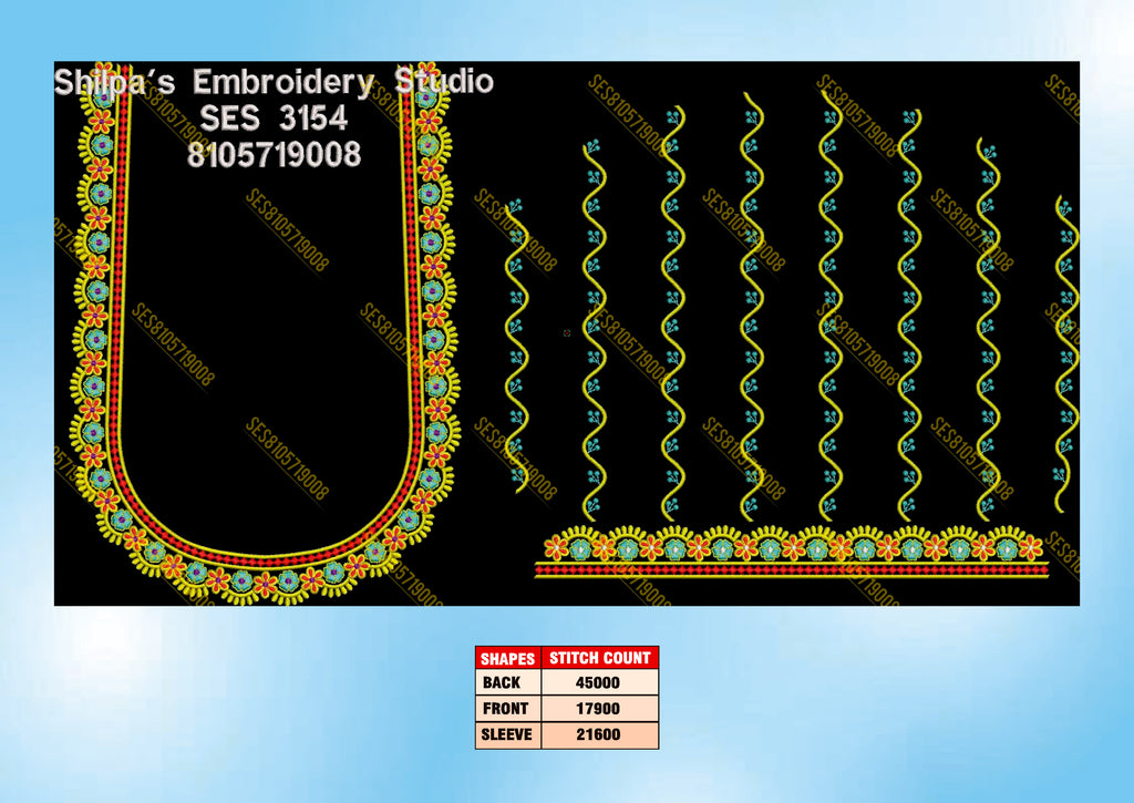 Embroidery Designs 3101-3200 Series