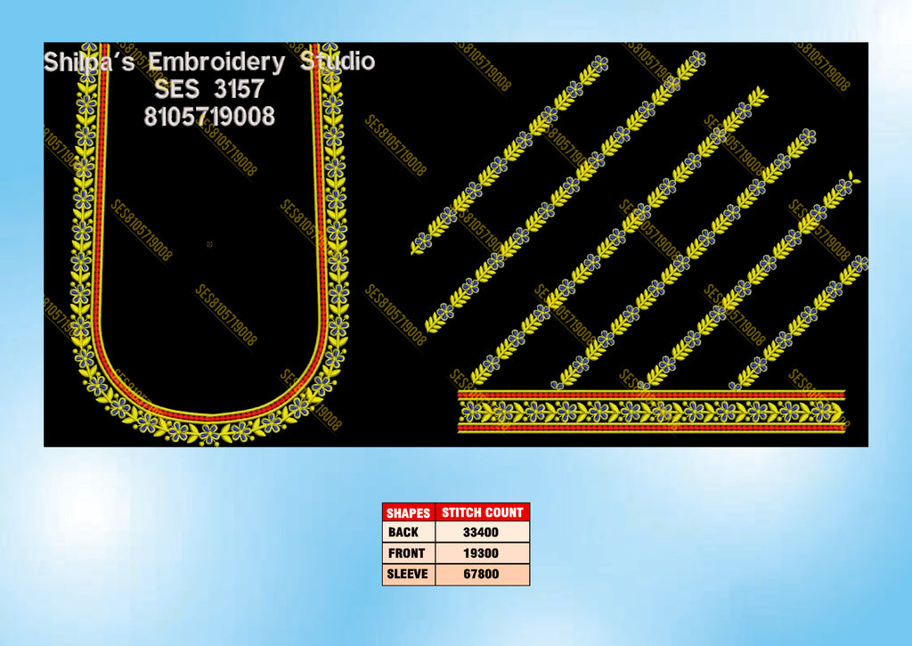 Embroidery Designs 3101-3200 Series