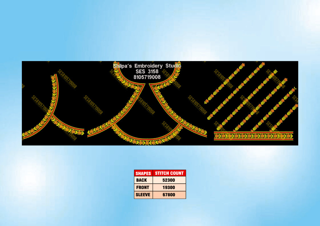 Embroidery Designs 3101-3200 Series