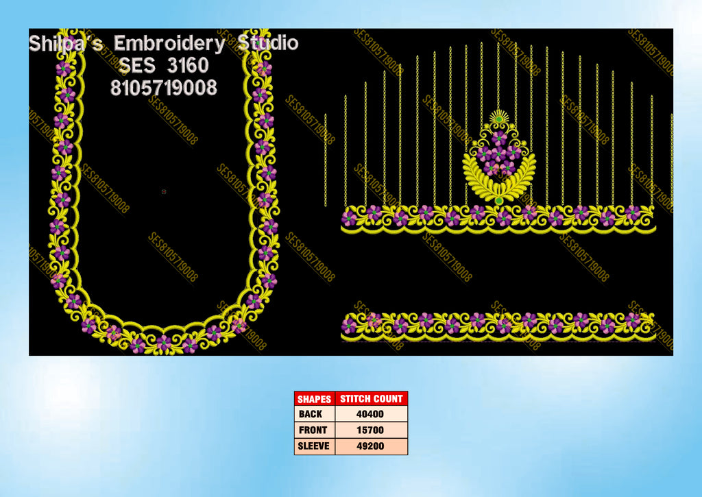 Embroidery Designs 3101-3200 Series