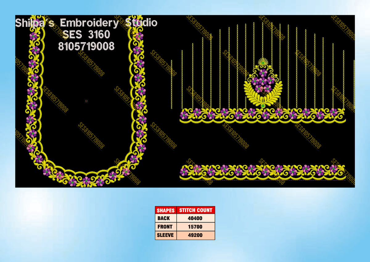 Embroidery Designs 3101-3200 Series