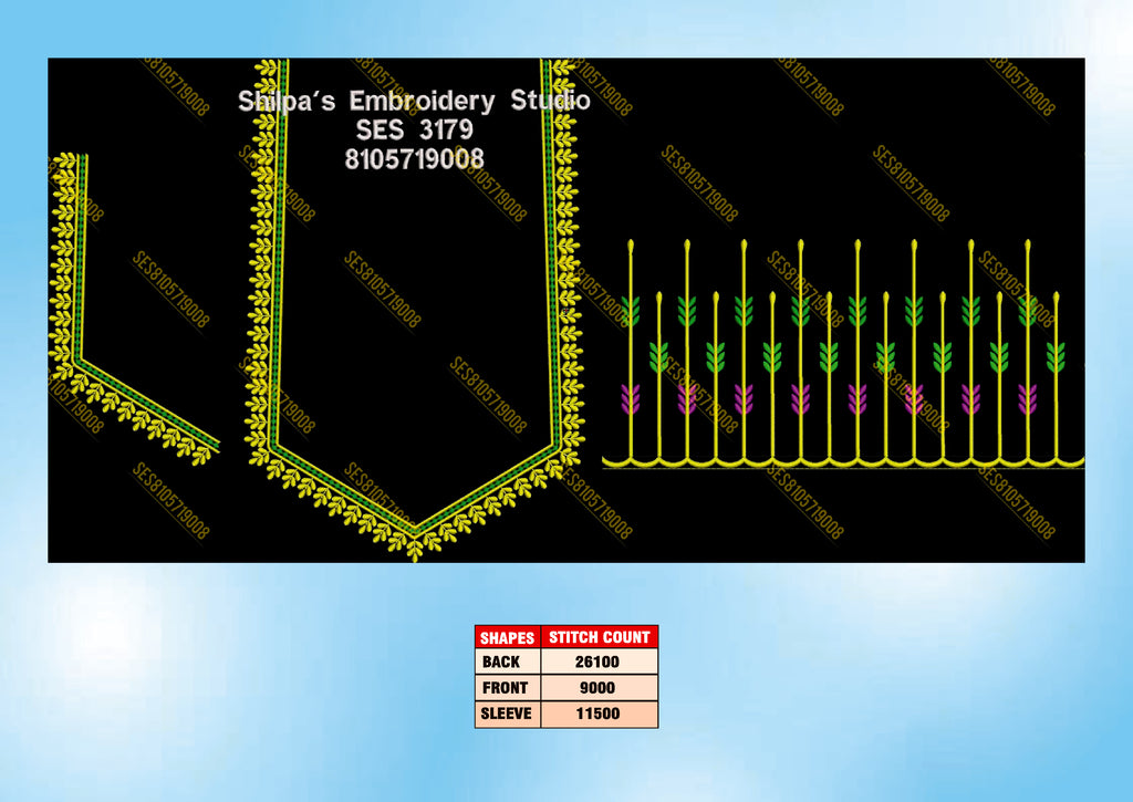 Embroidery Designs 3101-3200 Series