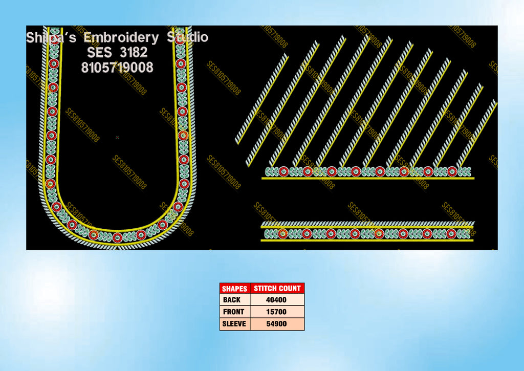 Embroidery Designs 3101-3200 Series