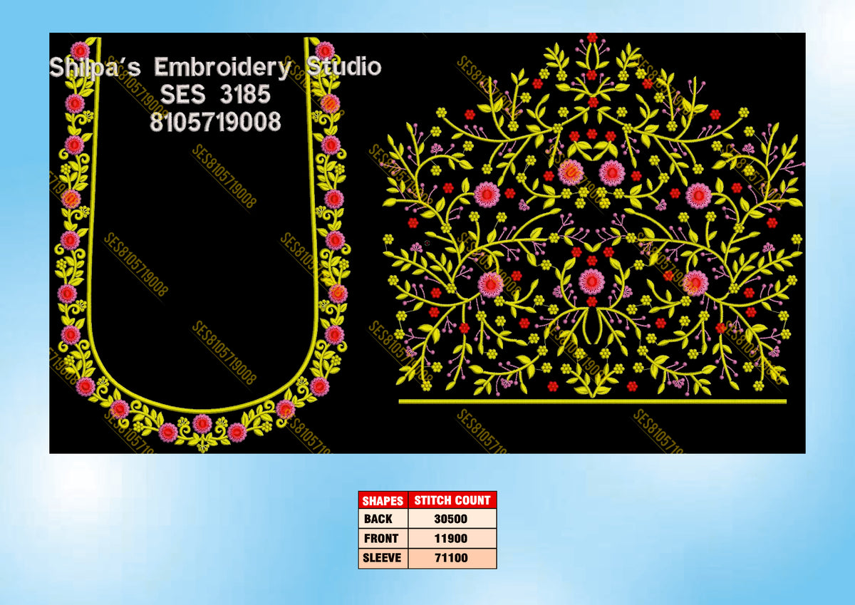 Embroidery Designs 3101-3200 Series