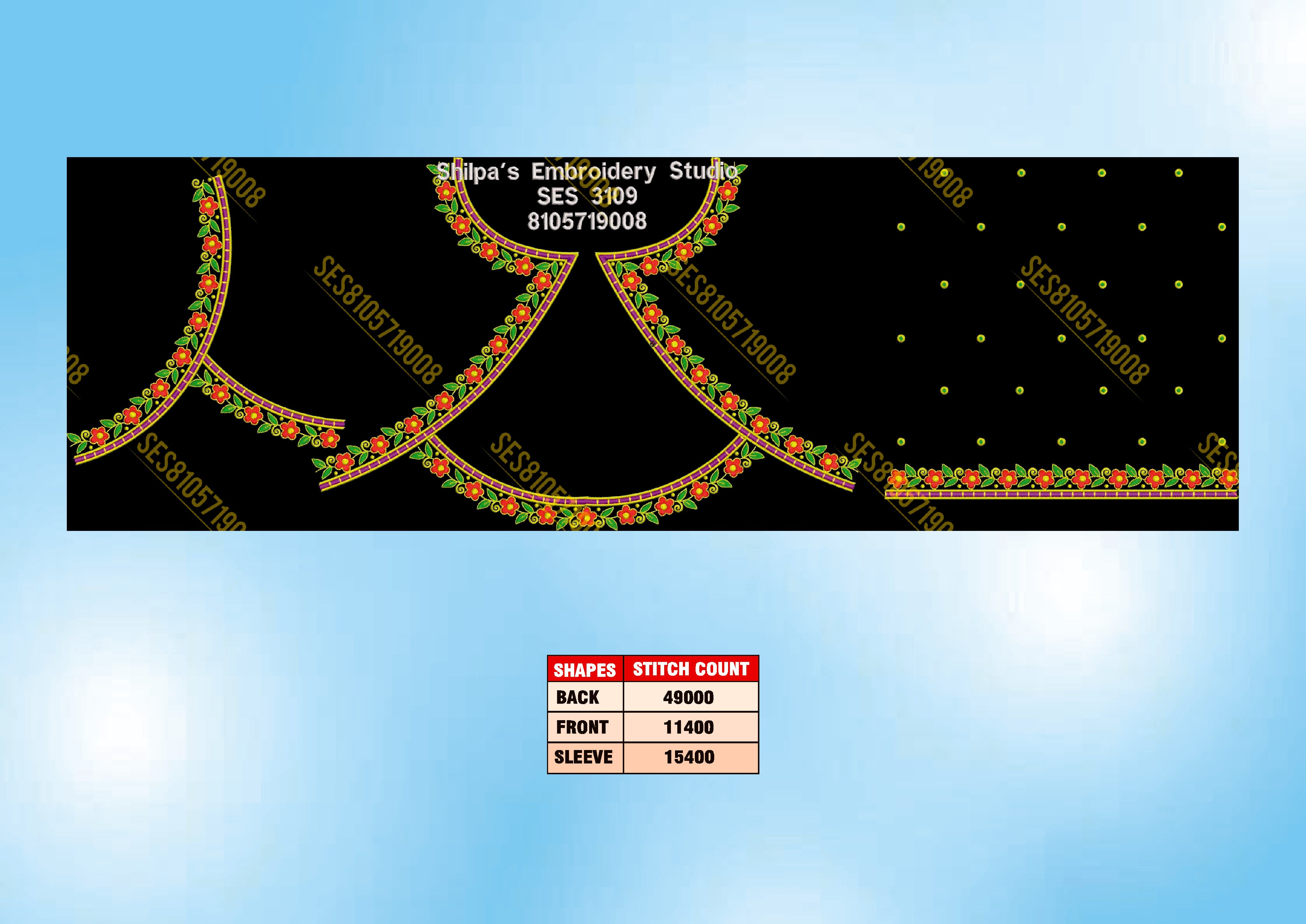 Embroidery Designs 3101-3200 Series