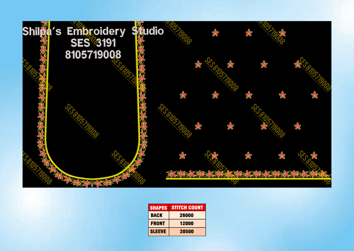 Embroidery Designs 3101-3200 Series