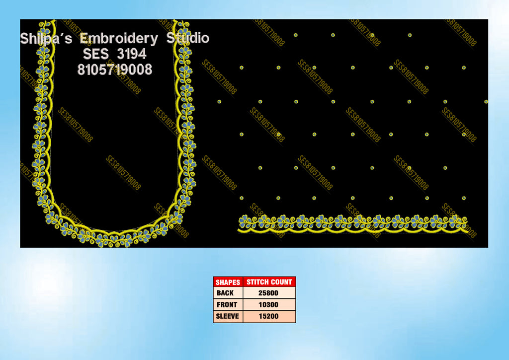 Embroidery Designs 3101-3200 Series