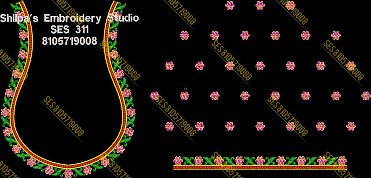 Embroidery Designs 301-400 Series
