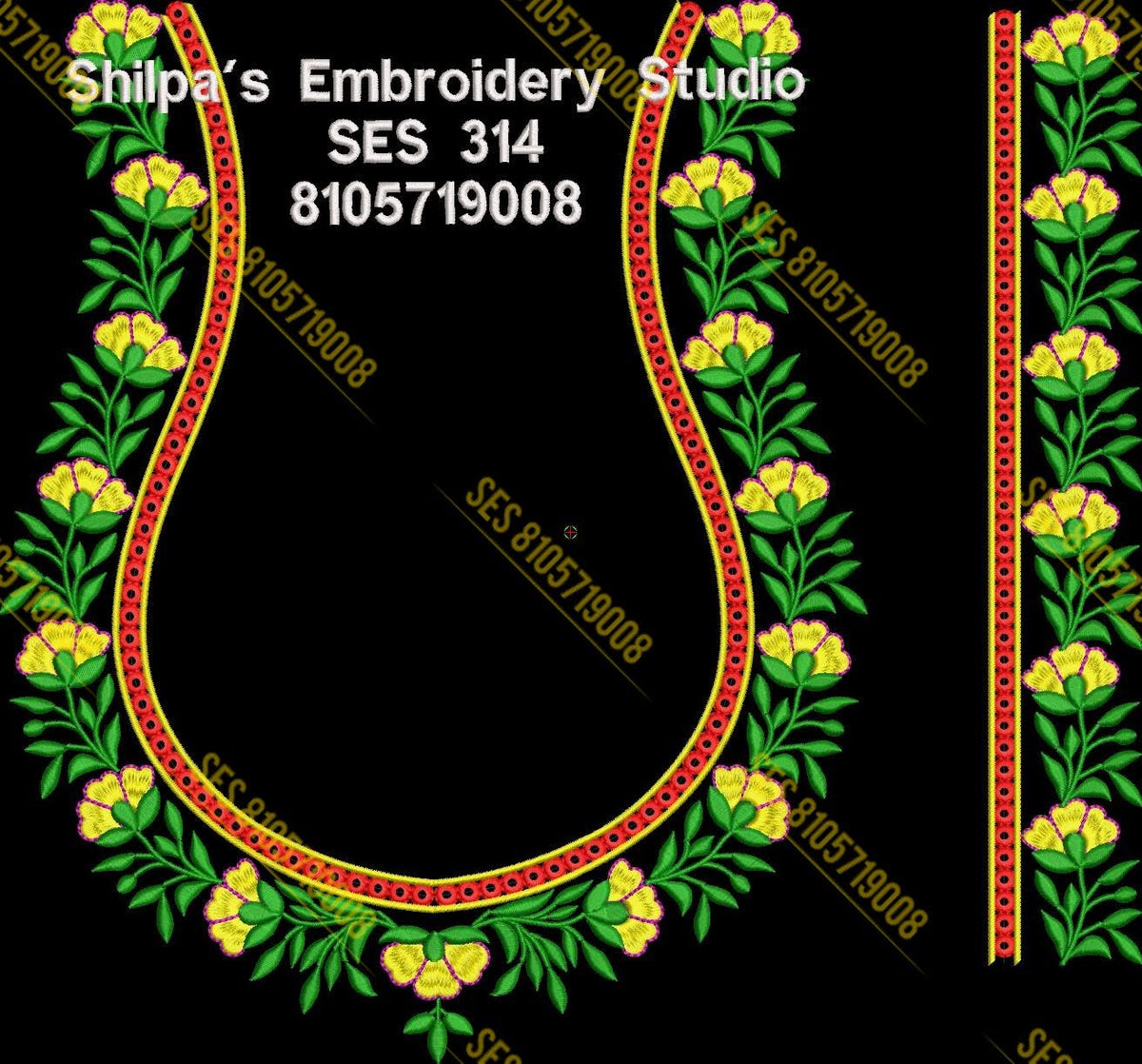 Embroidery Designs 301-400 Series