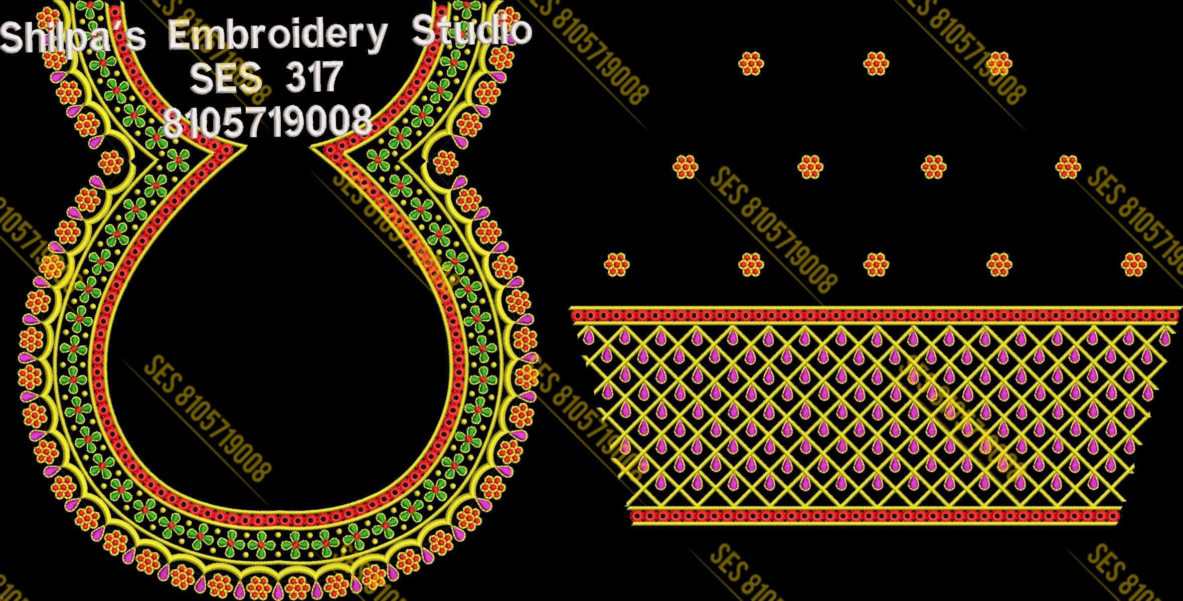 Embroidery Designs 301-400 Series