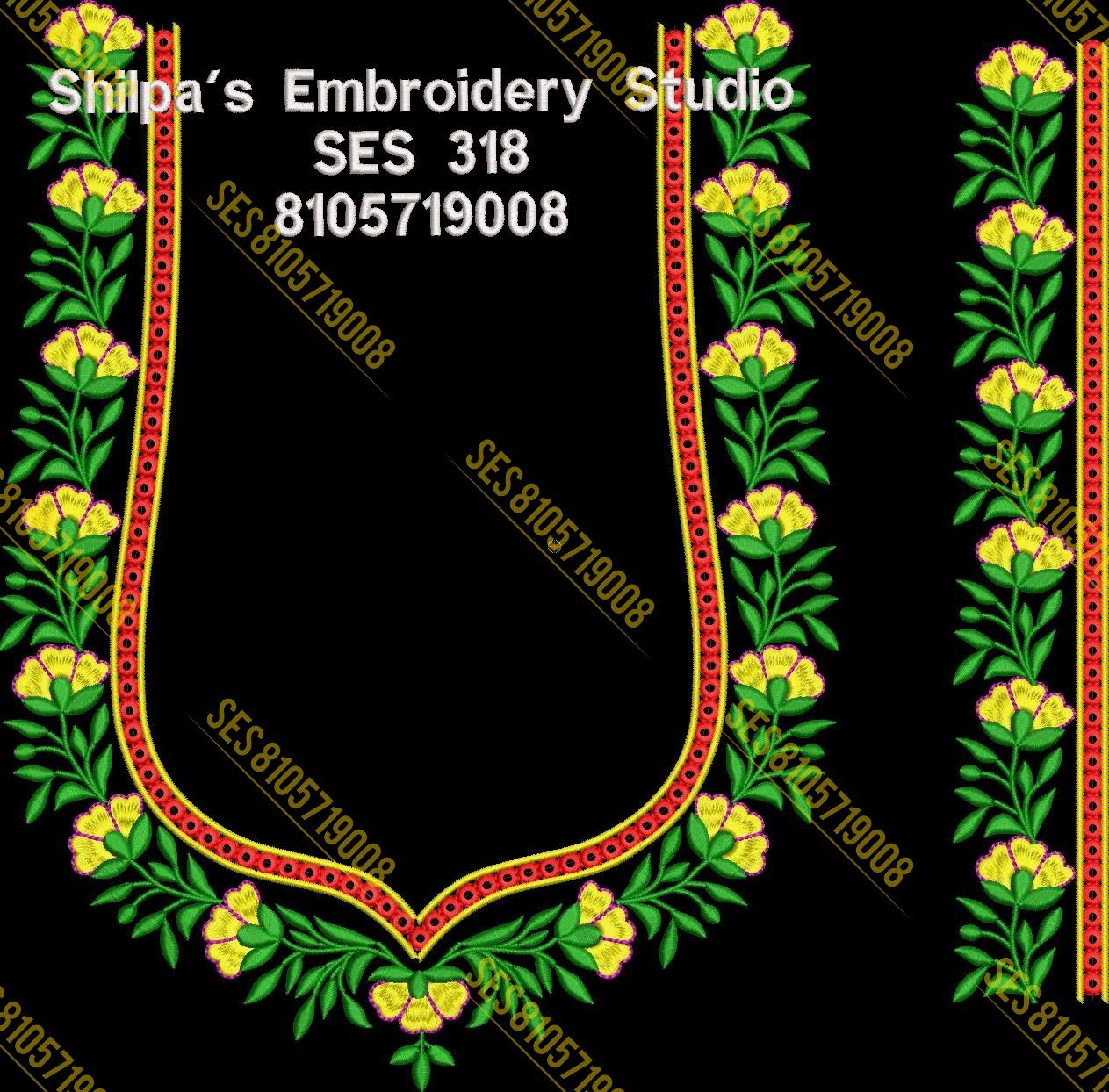 Embroidery Designs 301-400 Series