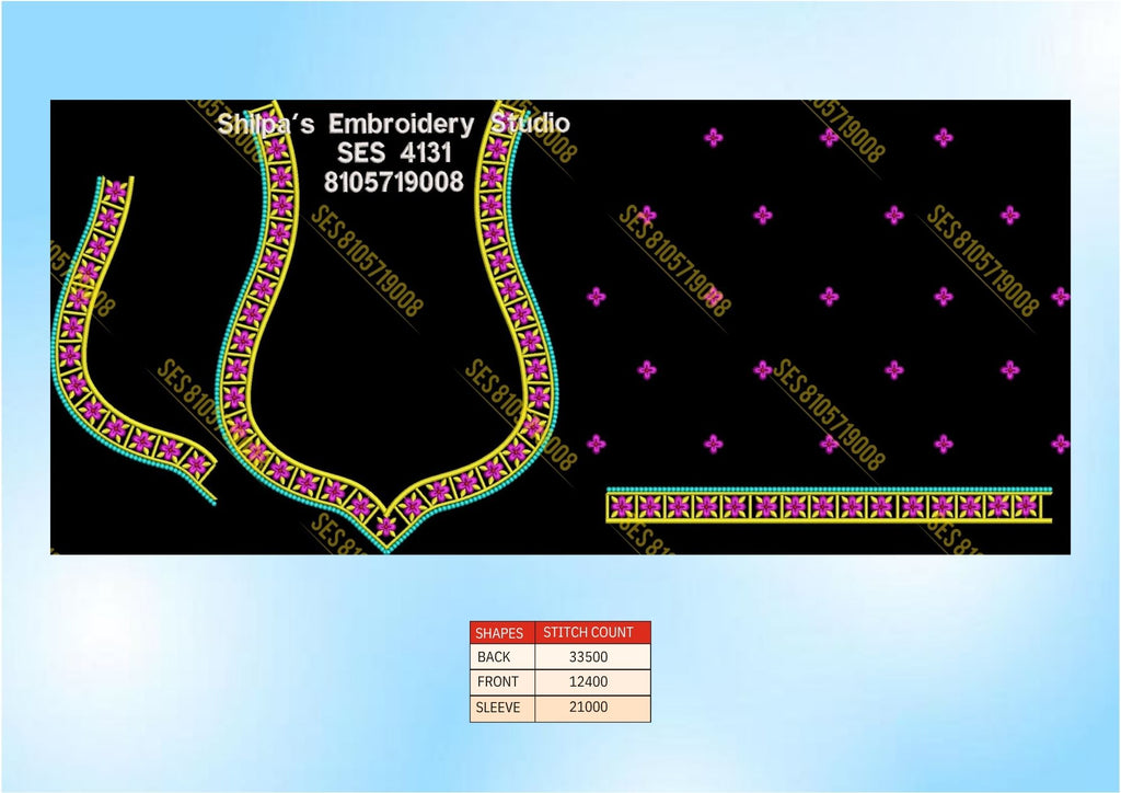Embroidery Designs 4101-4200 Series