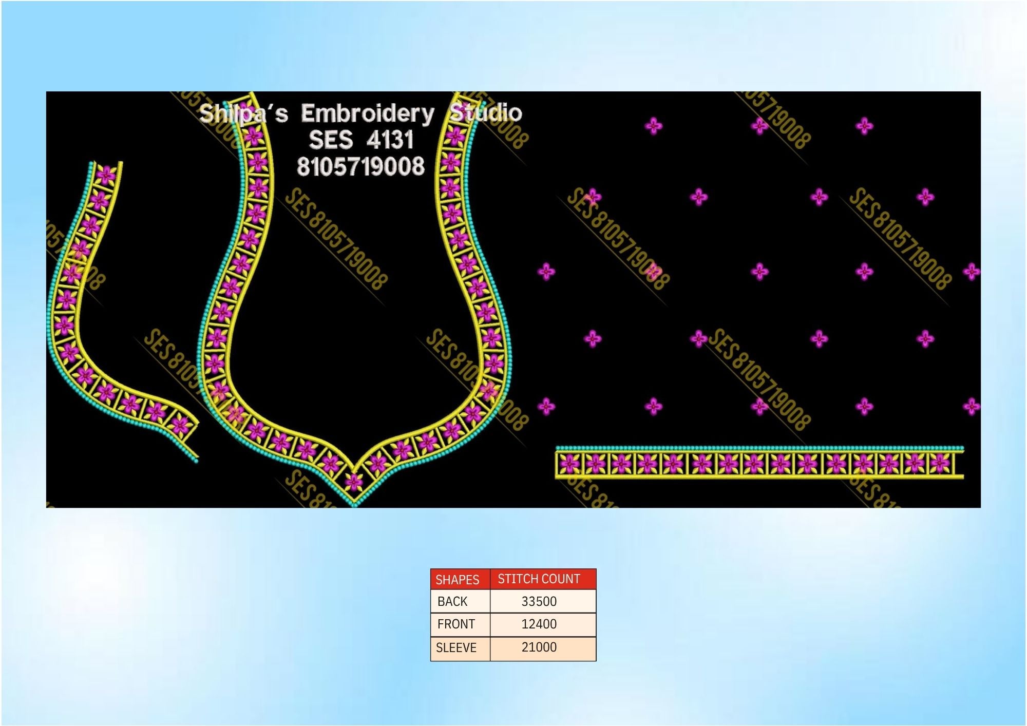 Embroidery Designs 4101-4200 Series