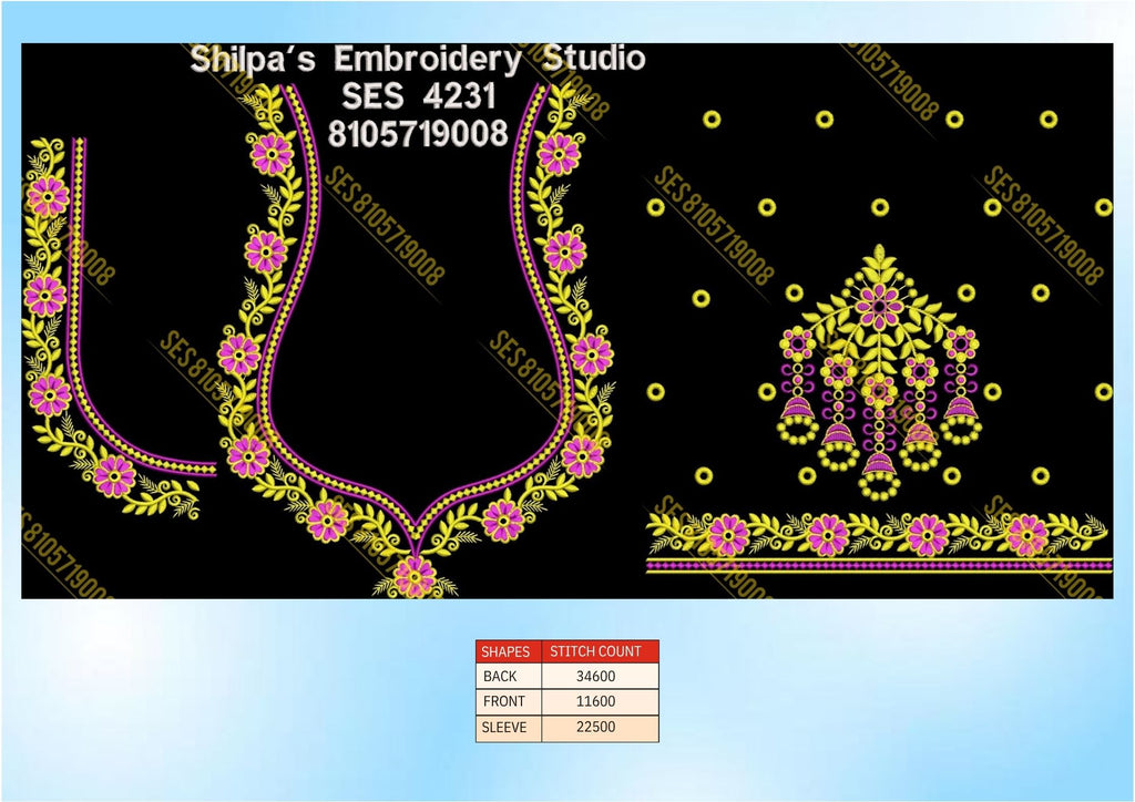 Embroidery Designs 4201-4300 Series