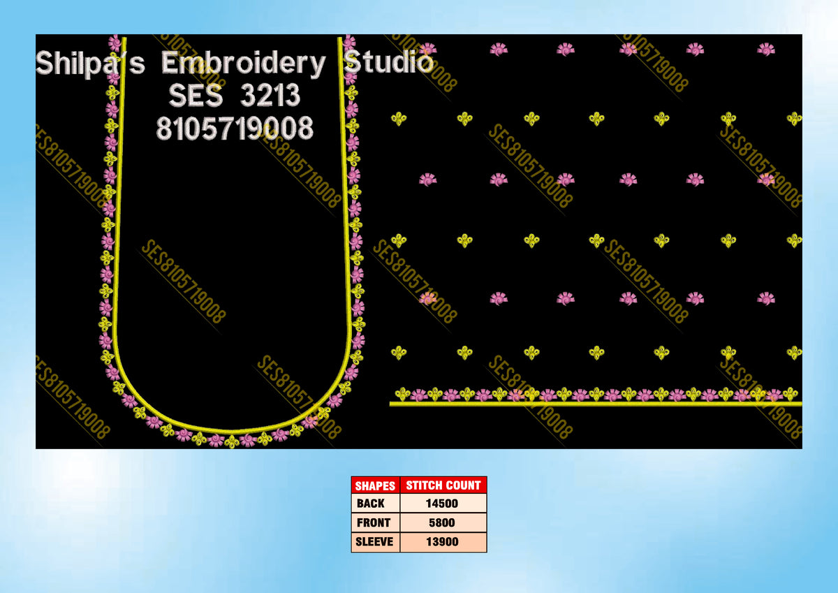 Embroidery Designs 3201-3300 Series