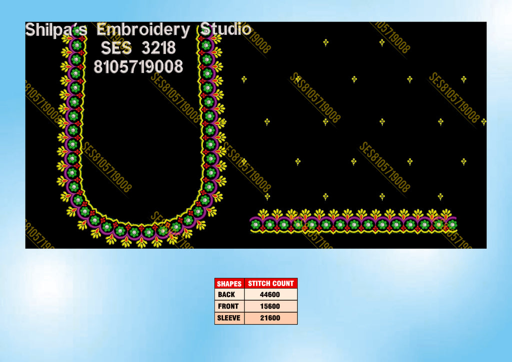 Embroidery Designs 3201-3300 Series