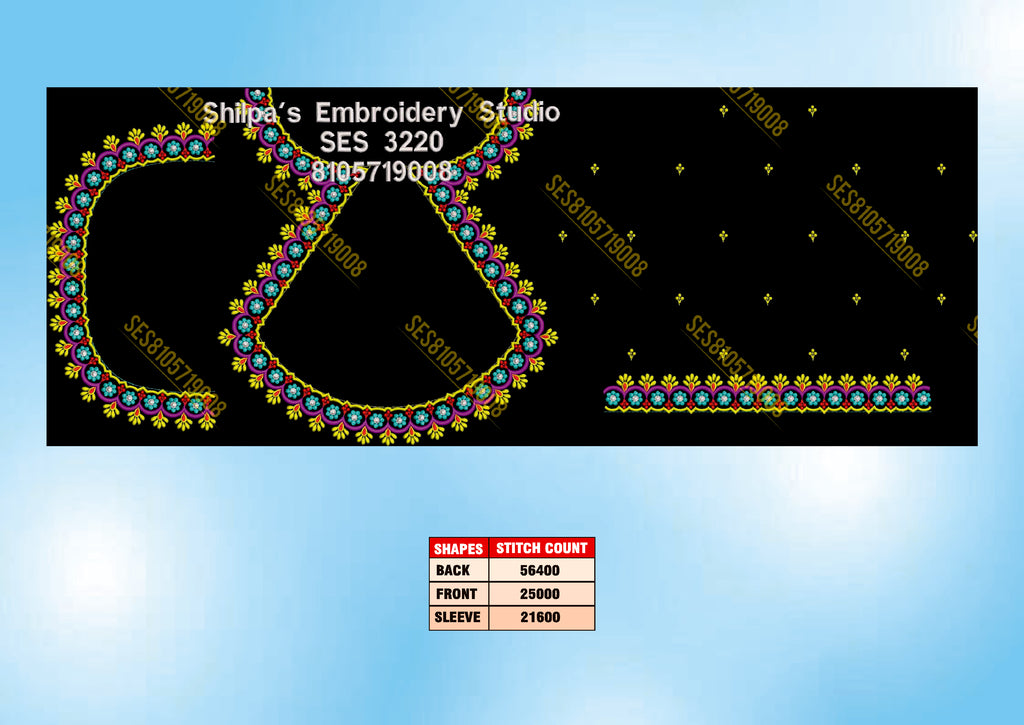 Embroidery Designs 3201-3300 Series