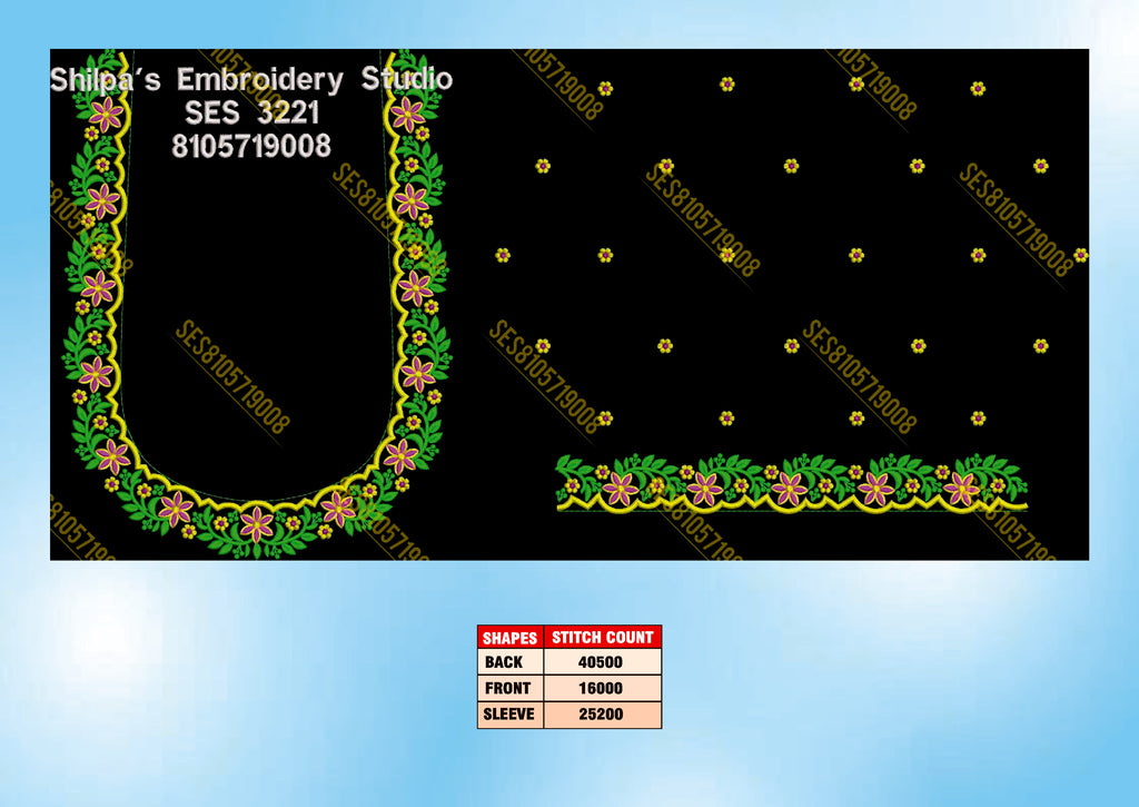 Embroidery Designs 3201-3300 Series