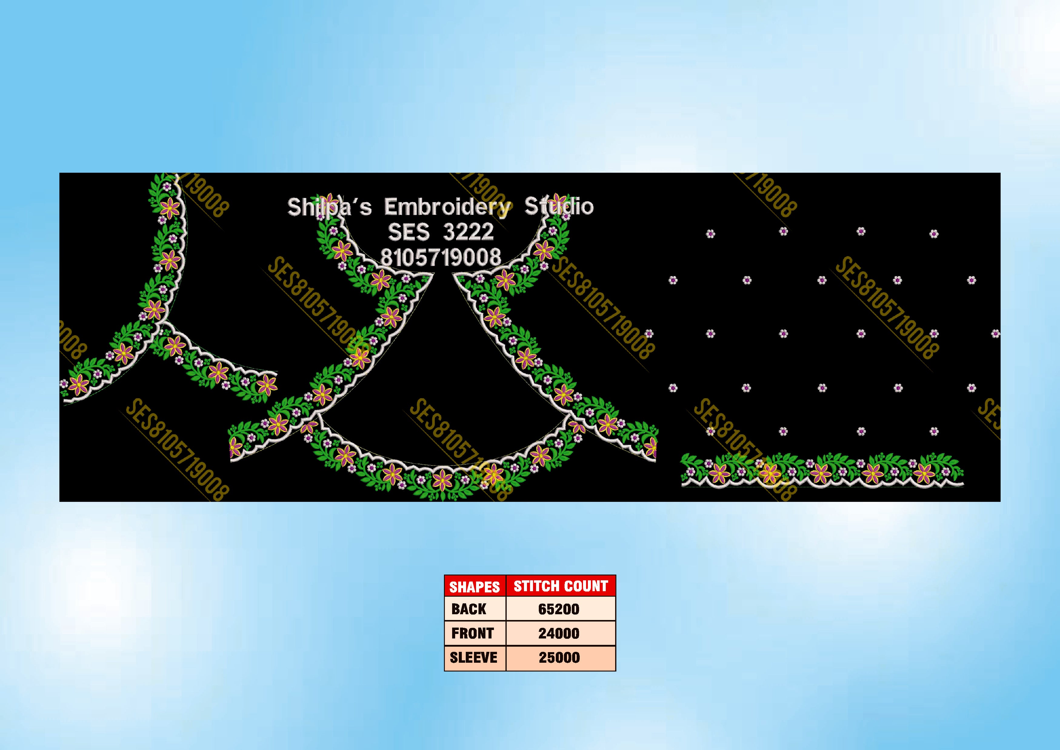 Embroidery Designs 3201-3300 Series