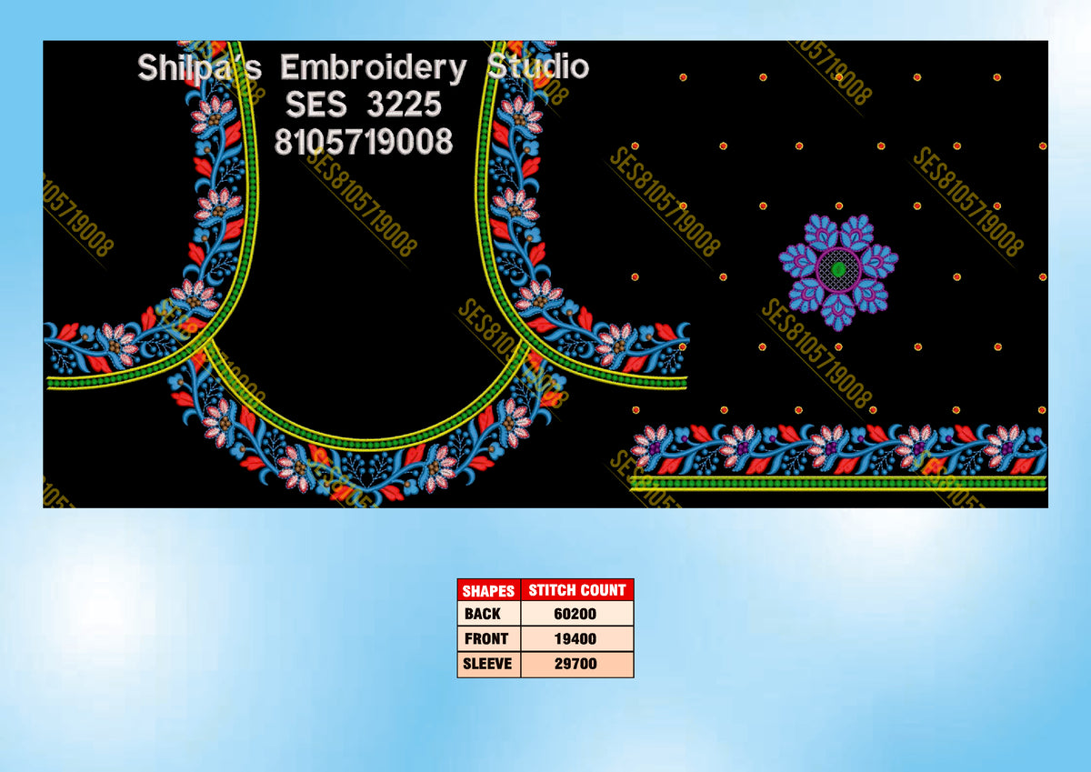 Embroidery Designs 3201-3300 Series