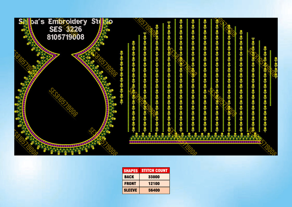 Embroidery Designs 3201-3300 Series