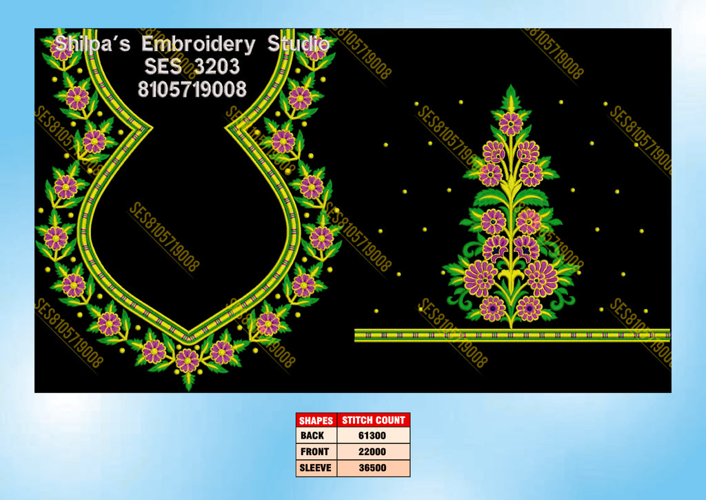 Embroidery Designs 3201-3300 Series