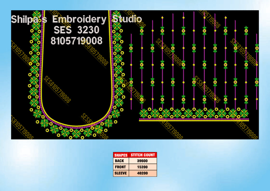 Embroidery Designs 3201-3300 Series