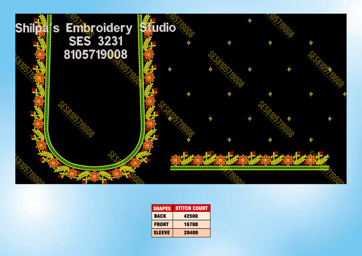 Embroidery Designs 3201-3300 Series