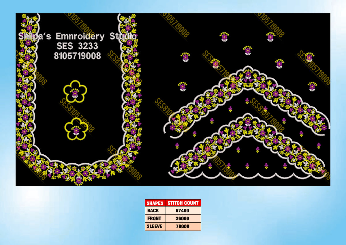 Embroidery Designs 3201-3300 Series