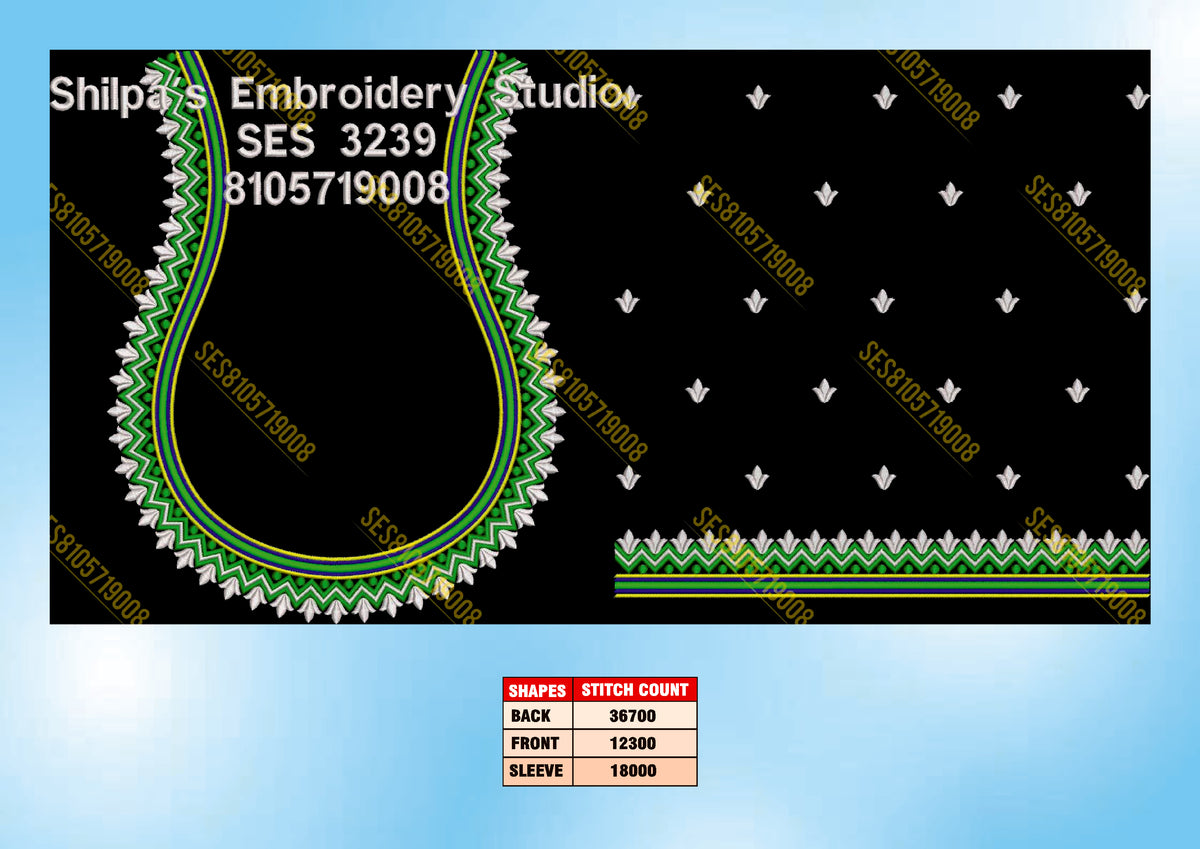 Embroidery Designs 3201-3300 Series