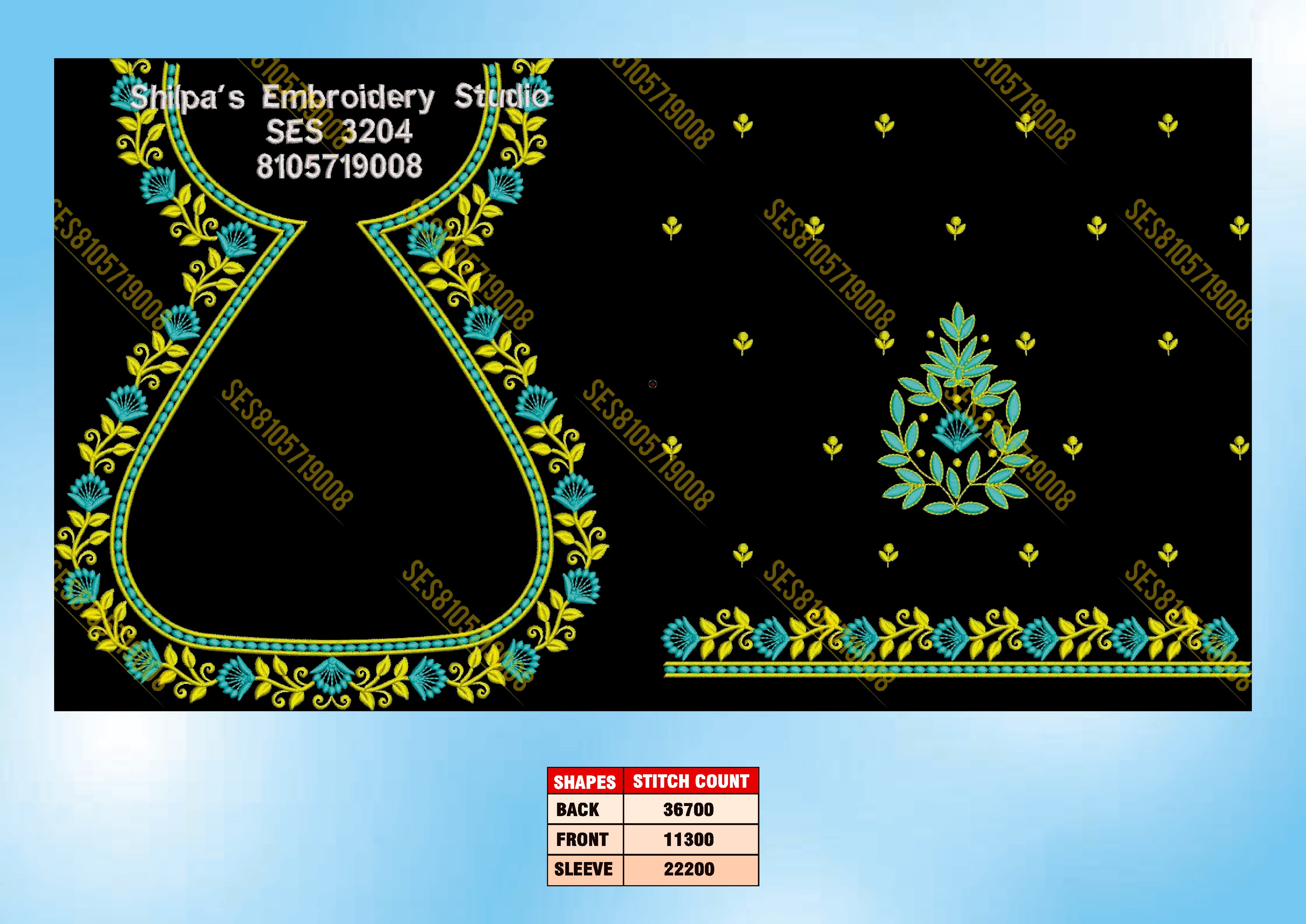Embroidery Designs 3201-3300 Series