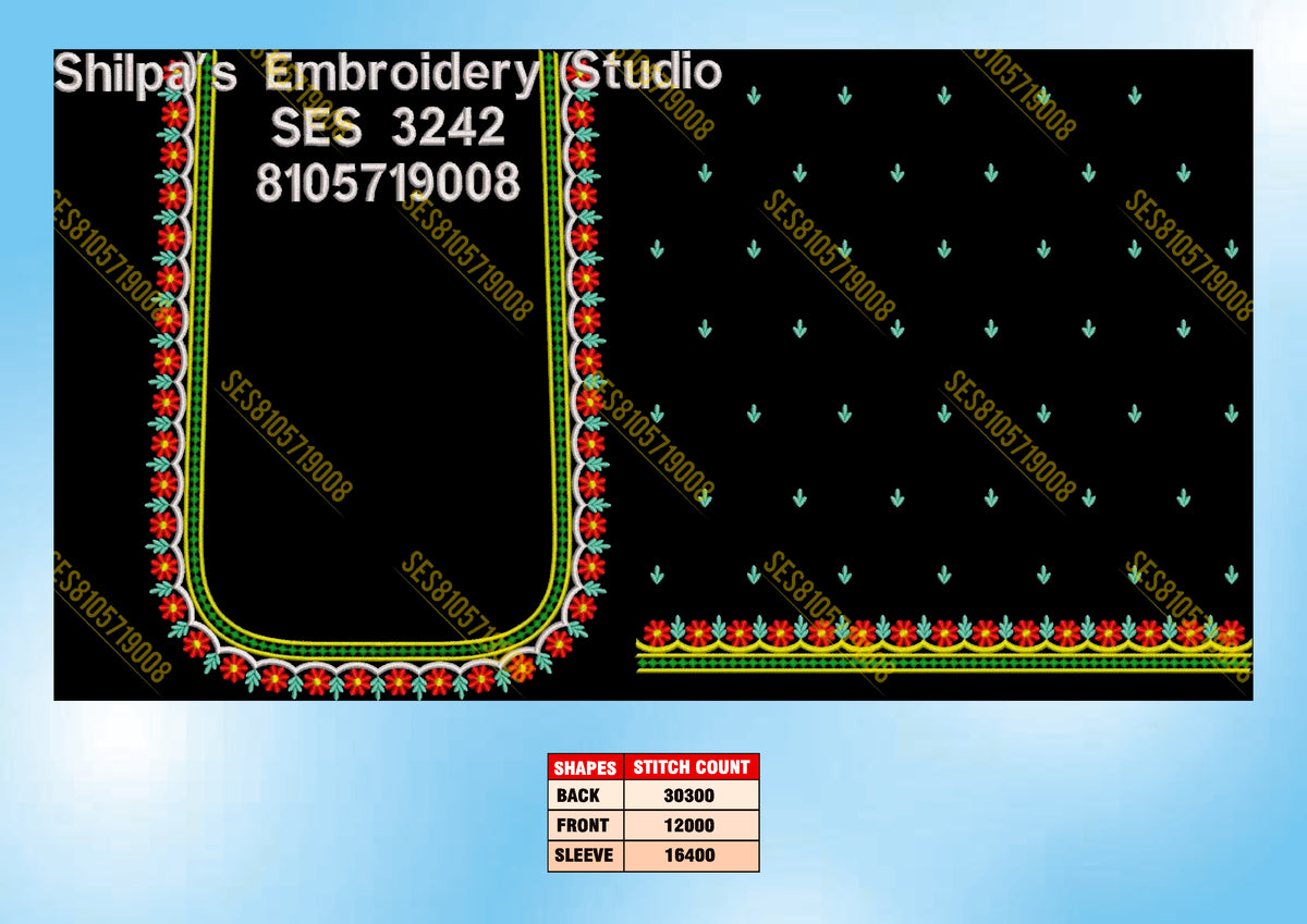 Embroidery Designs 3201-3300 Series